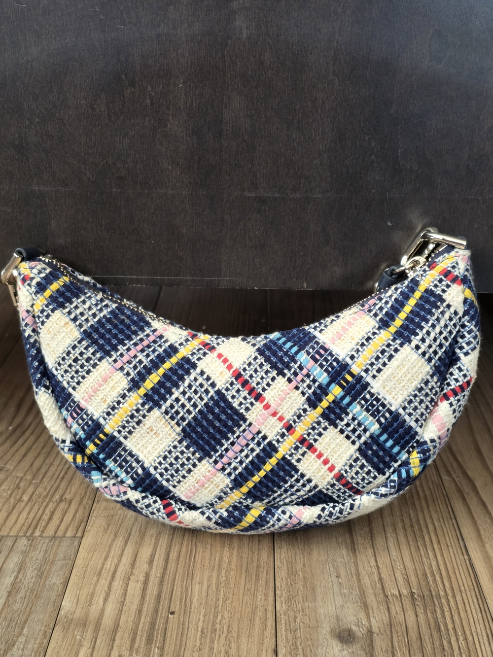 Kate Spade New York Smile Tweed Fabric Small Handbag - Picture 2 of 7